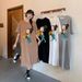Summer Cartoon Print New Trend Loose Short Sleeve Comfortable Women Maternity Dress_ecoleips.com