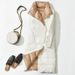 Reversible Long Women's Down Coat With Oversized Lapel, Knee-Length Warm Winter Jacket, Dual-Tone Design For Fall & Winter_ecoleips.com