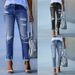 Women's Clothing New Ripped Jeans For Women Fashion Temperament High Waist Slim Fit Trousers_ecoleips.com