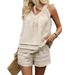 Women's Clothing Spring And Summer Shirt Shorts Loose Suit_ecoleips.com