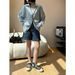 Zhiyu Textured Loose Vintage Vertical Striped Versatile Turn-down Collar Shirt For Women 2026 Spring/Summer New Style_ecoleips.com