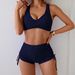 European And American Style Sexy Solid Color Women's Swimsuit Bikini 2025 Cross Border New Design_ecoleips.com