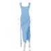 Women's Fashion Summer Autumn New Fashionable And Sexy Wooden Ear Edge Spliced Temperament Split Dress_ecoleips.com