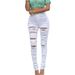 Aria Basics Cross-Border Source European And American Large Ripped Jeans For Women Trendy Personality Beggar Frayed_ecoleips.com