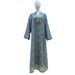 Muslim Fashion Embroidered Abaya Long-sleeved Arabic Clothing Foreign Trade Women's Long Robe Dubai Middle East_ecoleips.com