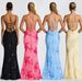 Women's Elegant Sexy Strappy Backless Banquet Dress Fashion Clothing_ecoleips.com