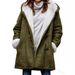 Women's Velvet Trench Coat With Horn Buttons – Elegant Flared Sleeve Jacket For Fall & Spring (Pink/Burgundy/Army Green) S-5XL_ecoleips.com