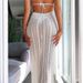 Women's Clothing Sexy Hollow Perspective Beach Sleeveless Halter Neck Dress Female Slim Fit Sexy Backless Long Dress_ecoleips.com