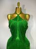 Women Sexy Backless Tassel Green Ankle Bodycon Bandage Dress Celebrity Elegant Evening Club Luxury Birthday Party Outfit OZ8S_ecoleips.com