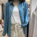 Korean Style Women's Long Sleeve Shirt Breathable Cotton Linen Solid Color Elegant Fit Loose T-Shirt Fashionable Versatile_ecoleips.com