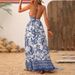 Women's 2026 Summer Fashion Deep V-Neck, Sleeveless, Printed Dress_ecoleips.com