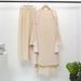 Women's Muslim Loose Plus Size With Headscarf Robe Set Dress_ecoleips.com