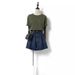 Denim Wide-leg Shorts, New Summer Women's Clothing, Slimming And Stylish, Hong Kong Style, Loose, Trendy, Fashionable,_ecoleips.com
