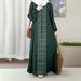Women's Muslim Long Dress with Long Sleeves | Cross-Border Fashion | Dropshipping Available | Price Negotiable | Polyester Material_ecoleips.com