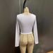 2025 . Autumn New Style European And American Women's Clothing Knotted Top Sexy Hollow Out Short Cropped Slim Fit_ecoleips.com