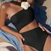 Women's Clothing Pure Color Sexy Hollow Swimsuit High End Durable One Piece Swimsuit_ecoleips.com