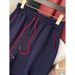 Women's Clothing High End Casual Sports Suit For Women Spring And Autumn New Loose And Fashionable Dark Blue Sweater Two Piece Suit_ecoleips.com
