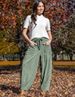 Women's Corduroy Wide-Leg Pants, High-Waisted Relaxed Fit Trousers With Pockets For Casual Fall Winter Outfits_ecoleips.com