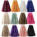 Plus-Size Black Mesh Skirt With 3D Polka Dots, Flared A-Line Midi Skirt – Retro Audrey Hepburn Style (L-4XL & One Size)_ecoleips.com