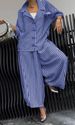 Women's Clothing Autumn Commuter Temperament Flower Striped Loose Suit Jacket Casual Suit_ecoleips.com