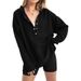 Women's Hoodie-Autumn/Winter Solid Color Loose Fit Sleeveless Fashion Hoodie Wholesale_ecoleips.com