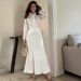Women's Clothing Breathable Casual Elegant Professional Commuting Style Two Piece Long Skirt_ecoleips.com