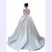 Elegant Strapless Wedding Dress – French-Inspired Vintage Lace Gown With Detachable Train, Plus Size & Petite Friendly, Romantic Boho Bridal Gown_ecoleips.com