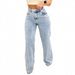 cross-border Best-selling Autumn High-quality European And American New Trdy Straight Casual Jeans For_ecoleips.com