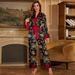 Women’s Clothing New Silk Pajamas Autumn Women's Long Sleeved Suit Stylish Color Ice Silk Home Two Piece Pajamas_ecoleips.com