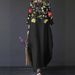Independent Brand Printed Women's Clothing, European And American Three-quarter Sleeve Midi Dress, Floral Bohemian_ecoleips.com
