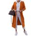Women's Clothing Long Coat Cardigan With Double Breasted Buttons - Elegant Tweed Blazer For Office & Casual Wear (Green, Blue, Yellow, Pink, S-XXL)_ecoleips.com
