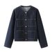 Denim Short Jacket For Women, Spring 2025 New Loose Shoulder Casual Top, Versatile And Fashionable Women's Clothing_ecoleips.com