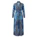 Muslim Printed Long Trench Coat For Spring, Summer, And Autumn, Foreign Trade Pleated Cape, Plus-size, Loose,_ecoleips.com