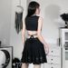 Sexy Backless Strappy Tank Top Women's Sleeveless European American Style Waist Revealing New Summer Export Inner Layer_ecoleips.com