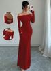 Women's Clothing Backless One-Shoulder Elegant Long Dress Sexy Evening Gown Summer Essentia_ecoleips.com