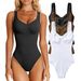 2023 Independent Station European And American Cross-Border Women's Clothing Sexy Ribbed Sleeveless Tank Bodysuit_ecoleips.com