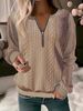 Women's Quilted Zip Up Hoodie Cardigan Long Sleeve Elegant Fashion England Style Polyester Autumn Winter Hoodies Sweatshirts_ecoleips.com