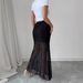 European American Cross-border 2026 Spring New Lace High-waisted Slim-fit Bodycon Slimming Autumn And Winter Half_ecoleips.com