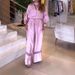 Women's Clothing Summer Jumpsuit Casual Solid Color Lapel Ruffle Sleeves Mid Waist Pocket Jumpsuit_ecoleips.com