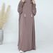 Voya Robe Longue Avec Capuche Multicolore Grandes Tailles – Mode Modeste Musulmane Abaya Coupe Ample Femme_ecoleips.com