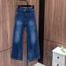 Women's Clothing RL/Laf Imported Turkish High Waist Elastic Loose Casual Denim Super Slim Tall Pants Wide Leg_ecoleips.com