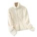 Unisex Double-Sided Fleece Jacket - Winter Warm Plush Lined Pullover With High Collar & Zipper, Oversized Fit, Multiple Colors & Sizes_ecoleips.com