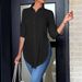 2024 , , Bestseller: Four Seasons Fashionable Simple Irregular Women's Long Sleeve Shirt_ecoleips.com