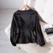 Plus Size Women's Long Sleeved Shirt Top Loose Fit Slimming Versatile Fashionable Design New Spring Style Niche Clothing_ecoleips.com