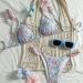 Women's Floral Print High Waist Bikini Set - Ruffled Backless Swimwear For Beach & Pool - Soft Polyester Spandex Blend_ecoleips.com