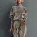 2025 Autumn Winter Cross-Border European And American New High-End Fashion Women's Knitted Long Sleeve Suit Commuter_ecoleips.com
