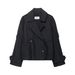 Women's Water Repellent Loose Fit Short Windbreaker Jacket - Lightweight Autumn Outerwear For Casual & Outdoor Wear_ecoleips.com