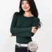 Women's Long Sleeved Yoga T-Shirt Round Neck Solid Color Breathable Quick Drying Fitness Sports Top For Running Badminton_ecoleips.com