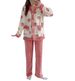 Coral Fleece Large Size Pajamas Women's Winter Loose Thickened Fleece Flannel Loungewear_ecoleips.com