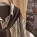 Women’s Clothing Early Autumn Shawl Two Piece Striped Shirt For Women Spring And Autumn Design Niche Lazy Style French Long Sleeved Top Shirt_ecoleips.com